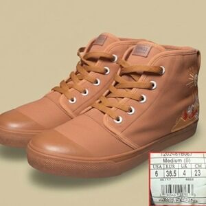 BANGS Sunrise Mountain High Top Canvas Sneakers – Women's 7.5 Men's 6